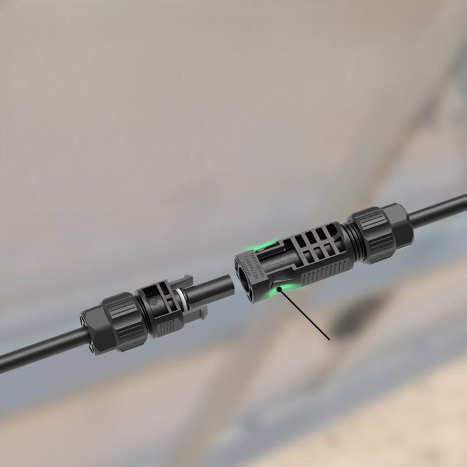 50 Foot Quick Release MC4 Extension Cables for MyGrid 10K System - East Bay Industries