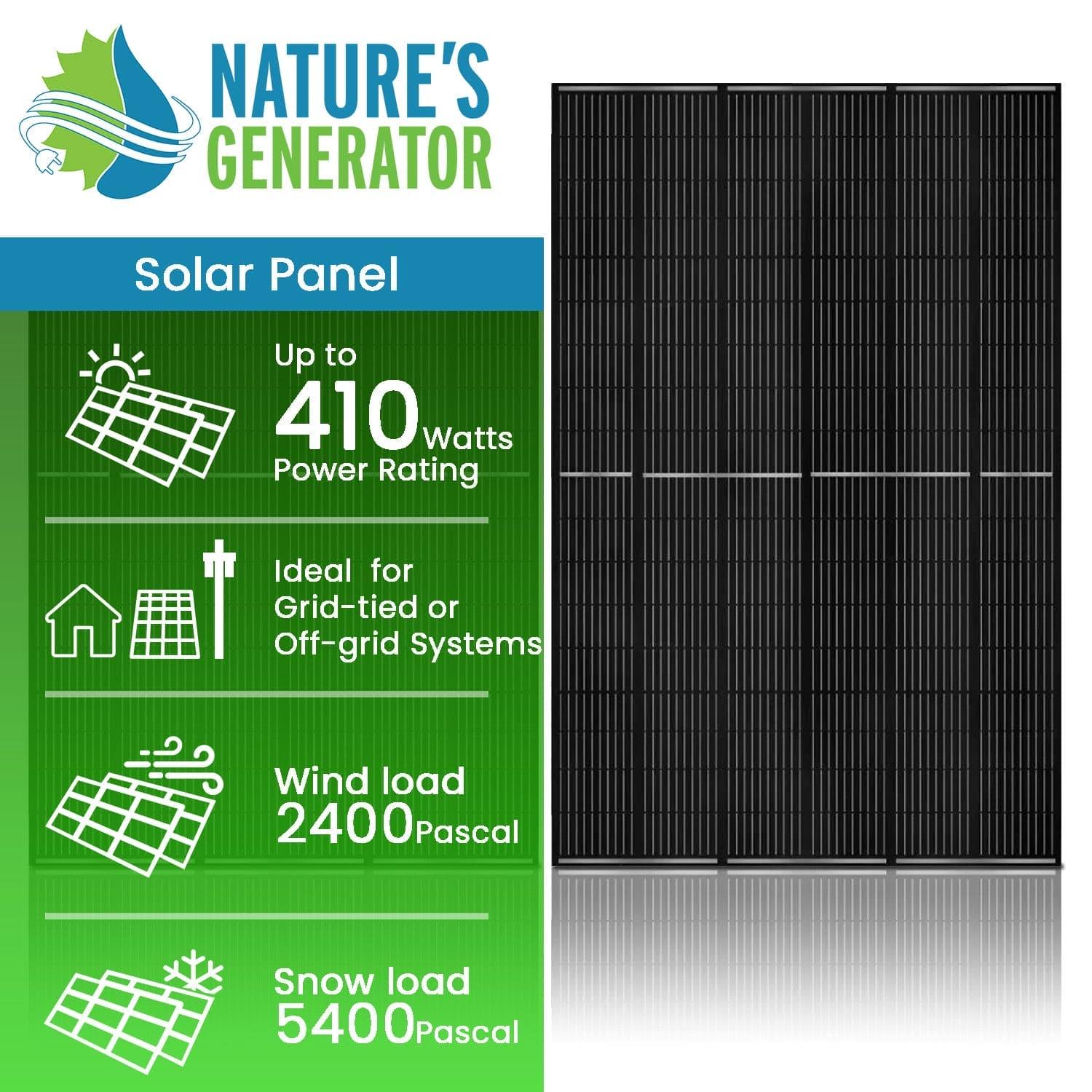410 Watt Monocrystalline Solar Panel (2 Pack) - East Bay Industries