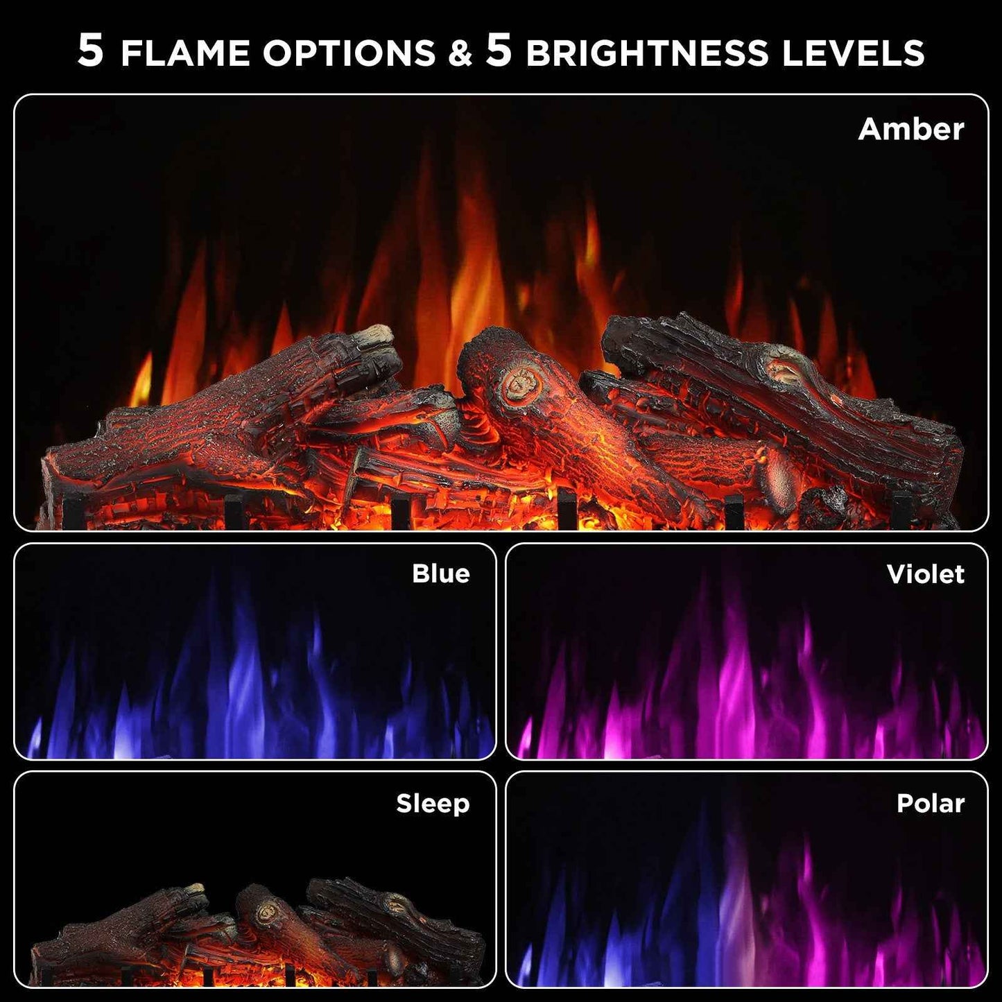 Eternal Flame EF30-PB Electric Fireplace Logs