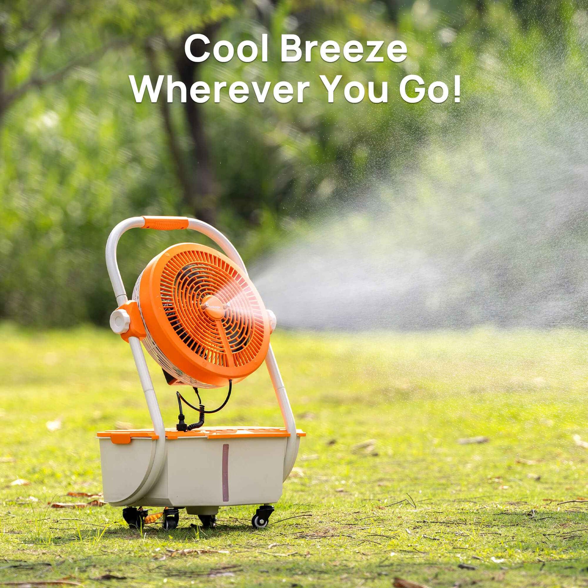 AirSupply MS12 Portable Mist Fan, 11L Tank & Up to 50H Runtime