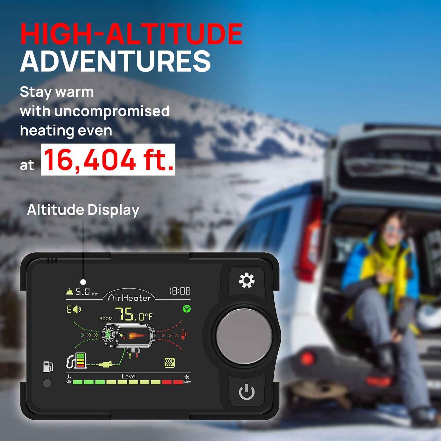 Arcade H8BP Diesel Heater, 8kW Triple Power, All-in-One Compact