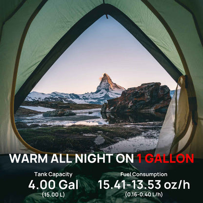 Arcade S8BP Diesel Heater, 9kW Dual Voltage, 4 Gal Large Tank