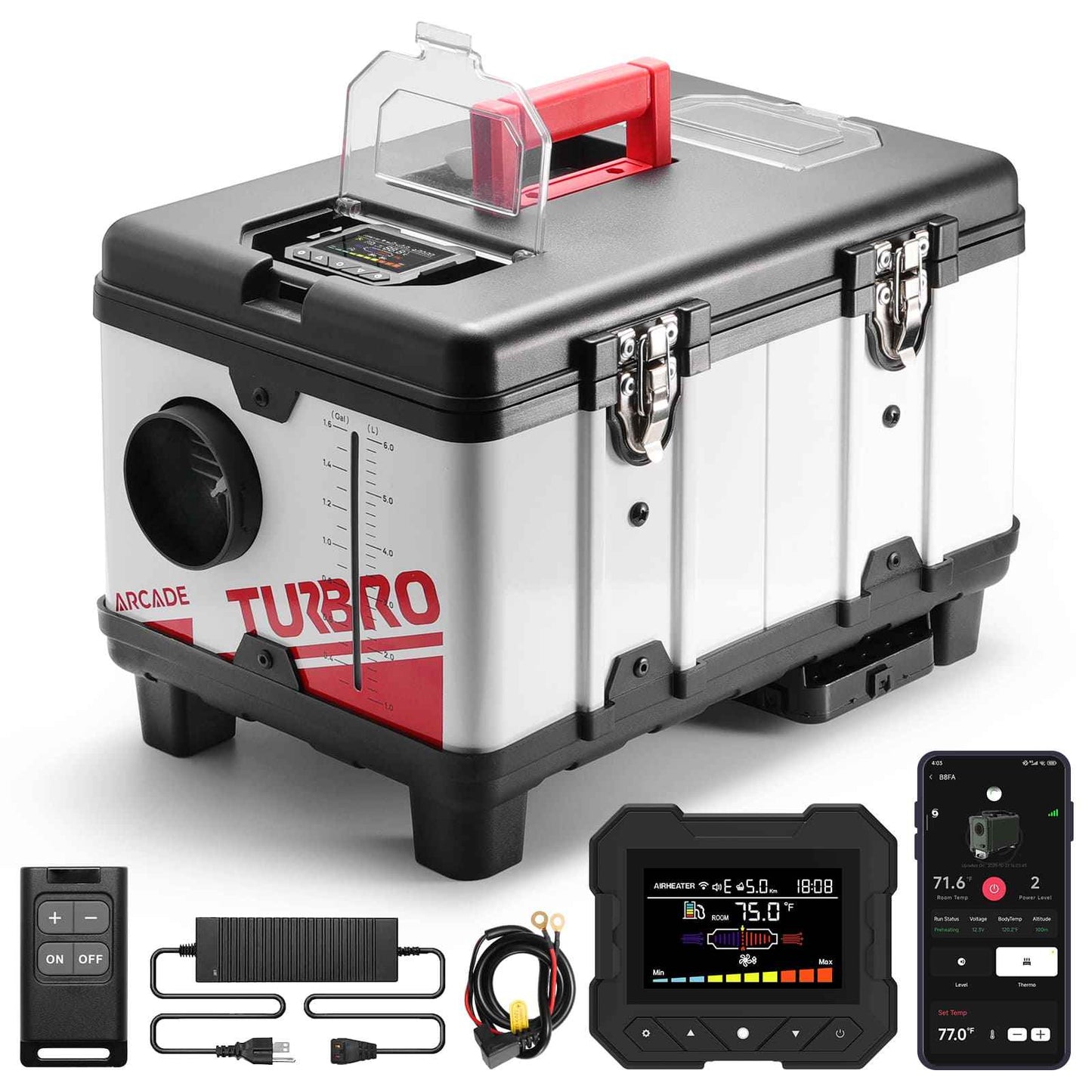 Arcade T8BP Diesel Heater, 9kW Triple Power, Toolbox Design