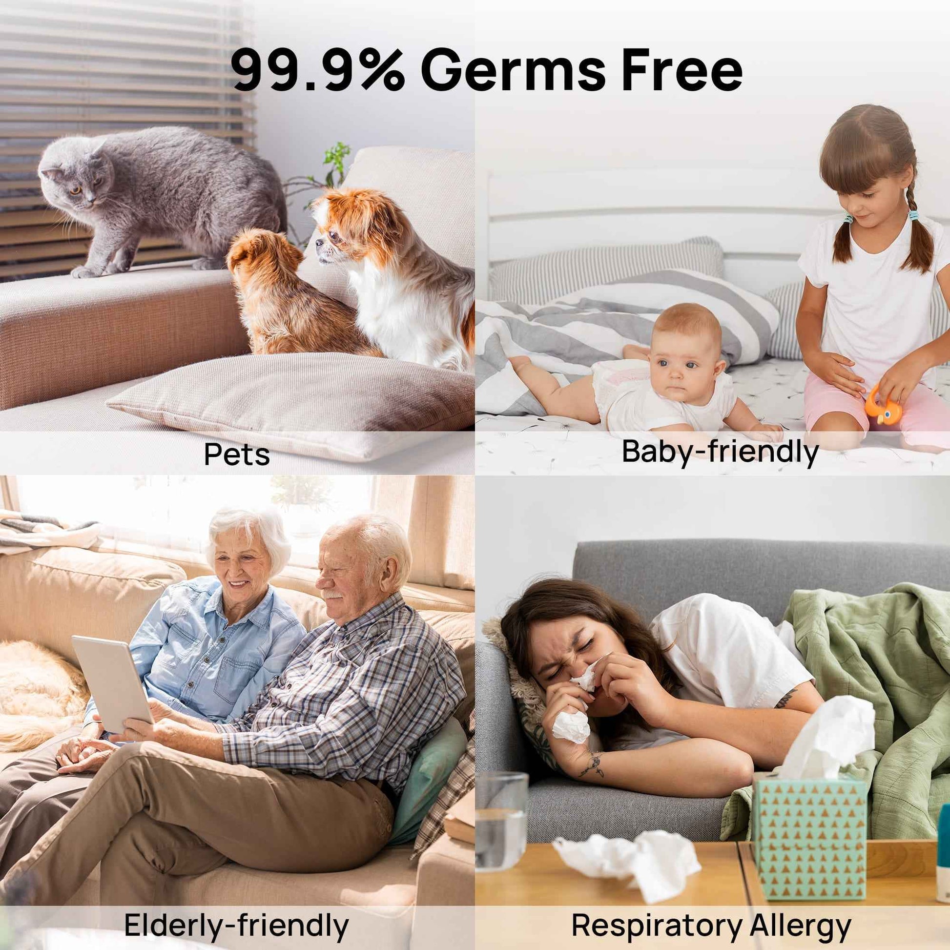 Greenland GLS04 Steam Warm Mist Humidifier, Stainless Steel 4L (1 Gal)