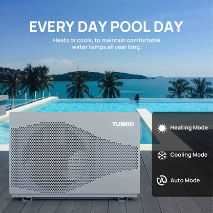 Beluga Inverter Swimming Pool Heat Pump, 33K/50K/58K/75K BTU