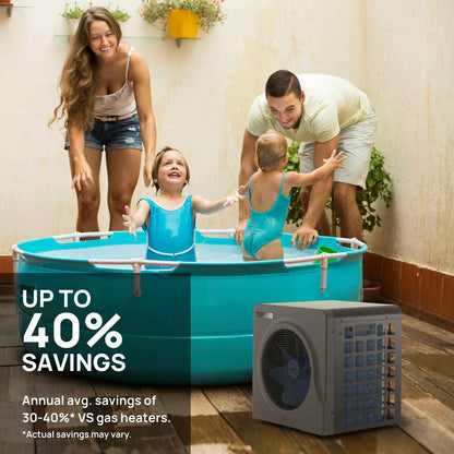 Manatee Swimming Pool Heat Pump, 18K/20K BTU