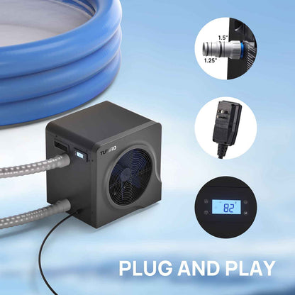 Manatee Swimming Pool Heat Pump, 18K/20K BTU