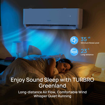Greenland 24,000 BTU WiFi Ductless Mini Split AC with Heat Pump (R454B)