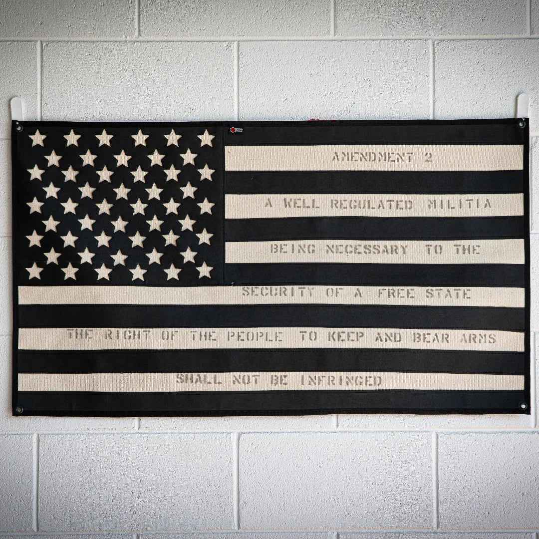 American Flag - Combat Boot Leather - Second Amendment