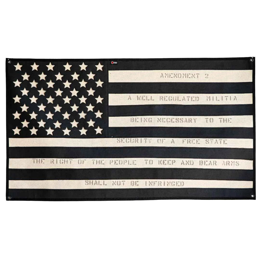 American Flag - Combat Boot Leather - Second Amendment