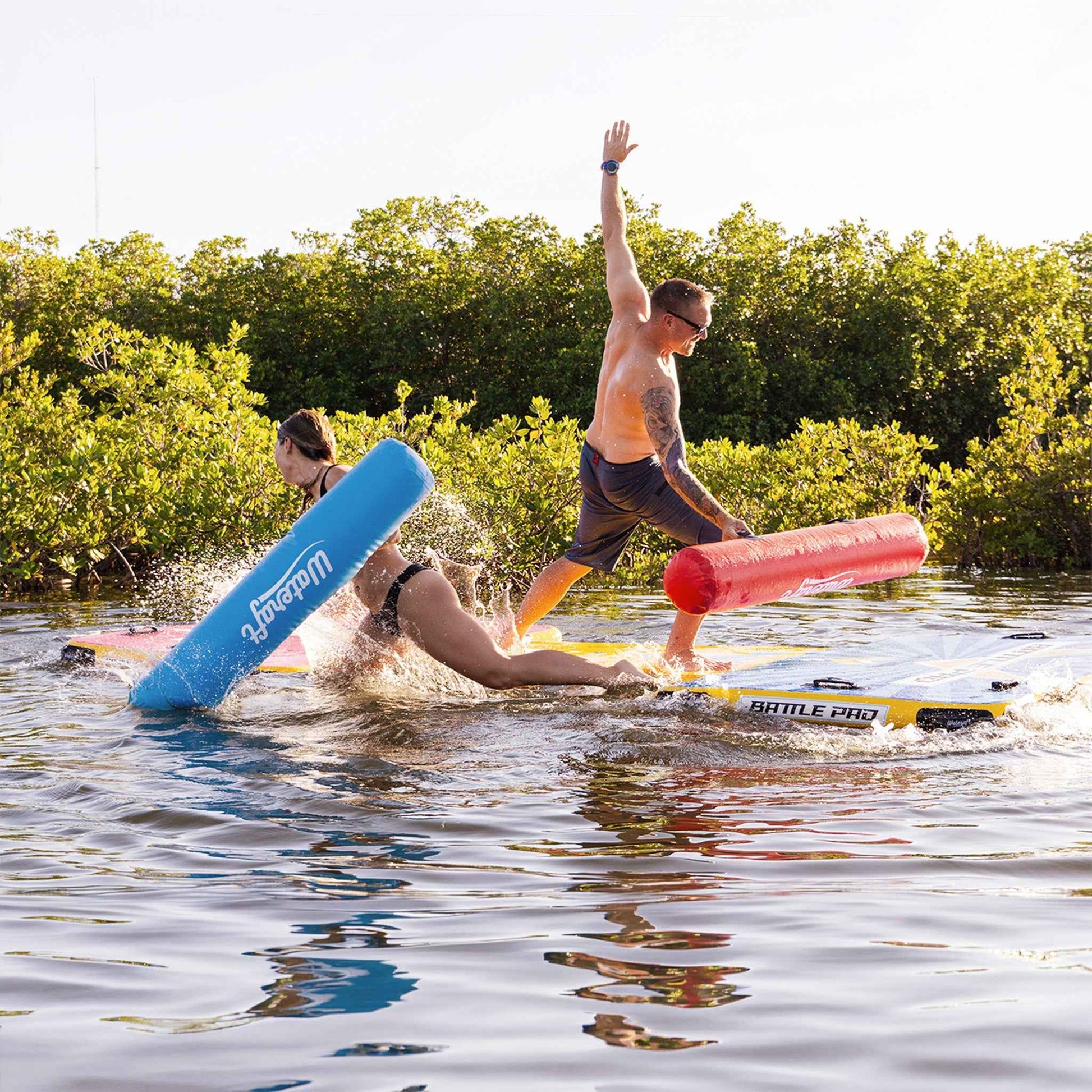Aqua Lily Pad Inflatable Battle Pad for Aquatic Games