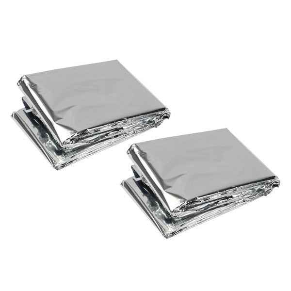 Emergency Survival Blankets - 2 Pack