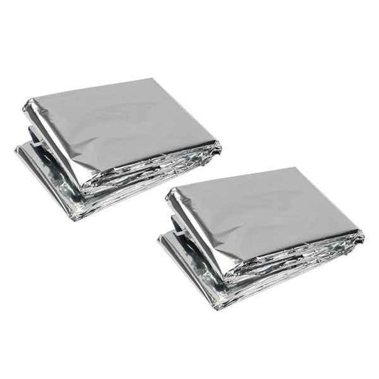 Emergency Survival Blankets - 2 Pack