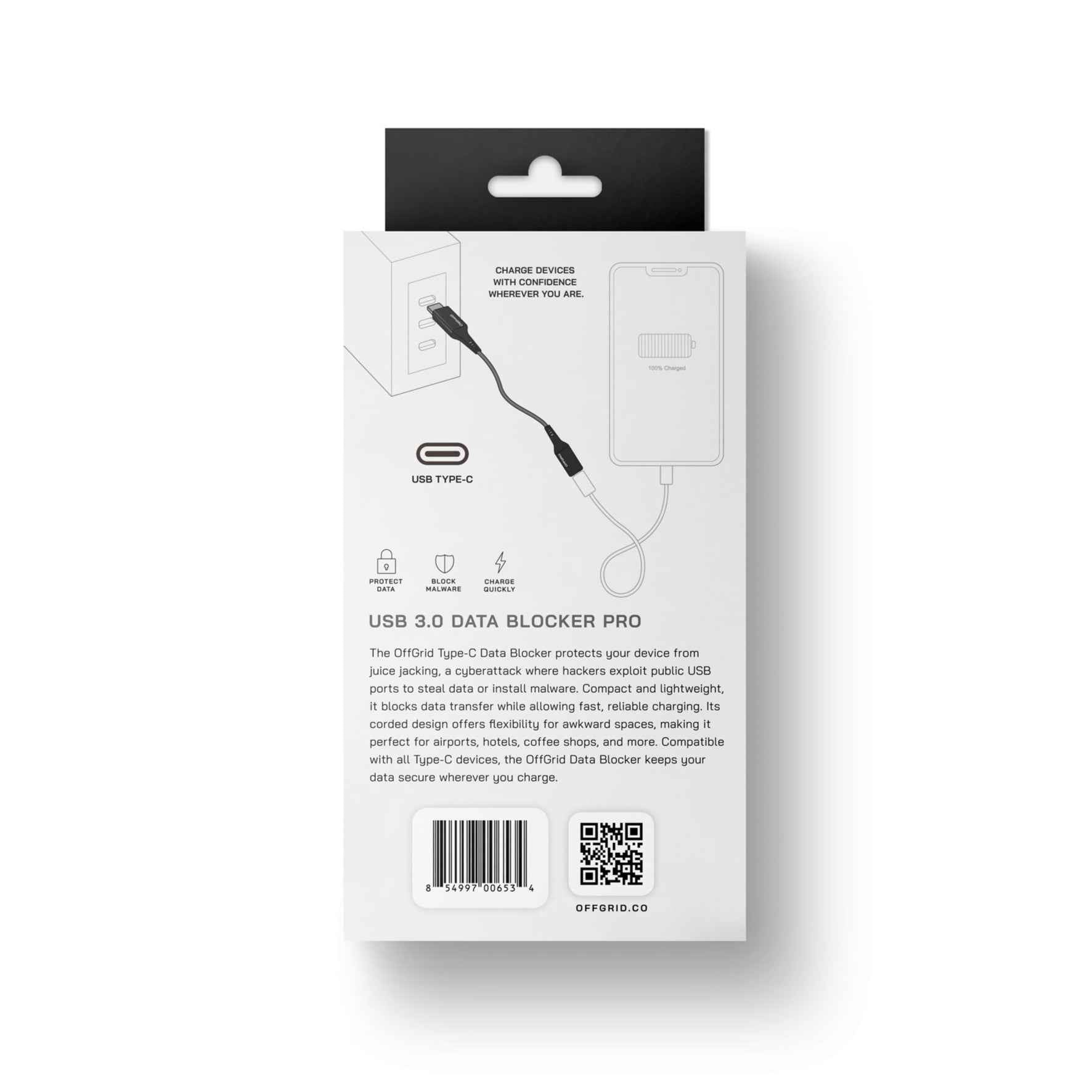 USB Data Blocker Pro - Cabled