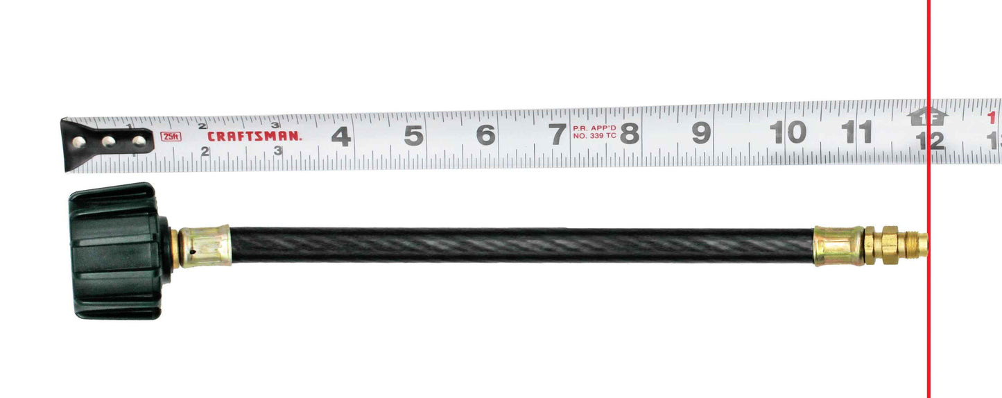 Flame King 12 Inch RV Trailer Propane Tank Pigtail Hose Connector