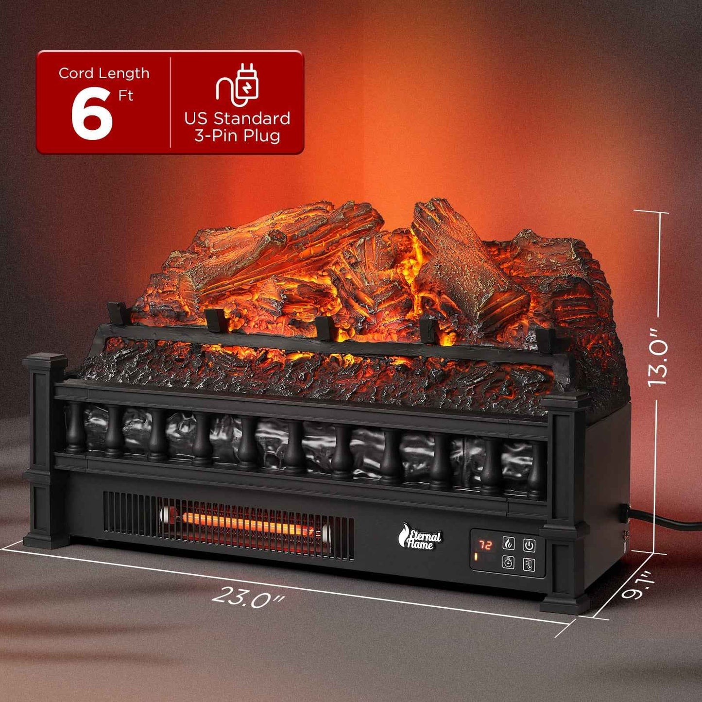 Eternal Flame EF23-LG Electric Fireplace Logs