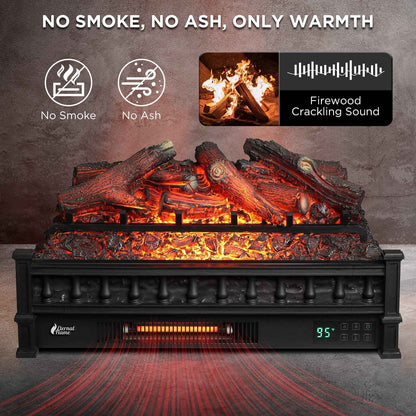 Eternal Flame EF26-LG Smart Electric Fireplace Logs, WiFi Enabled
