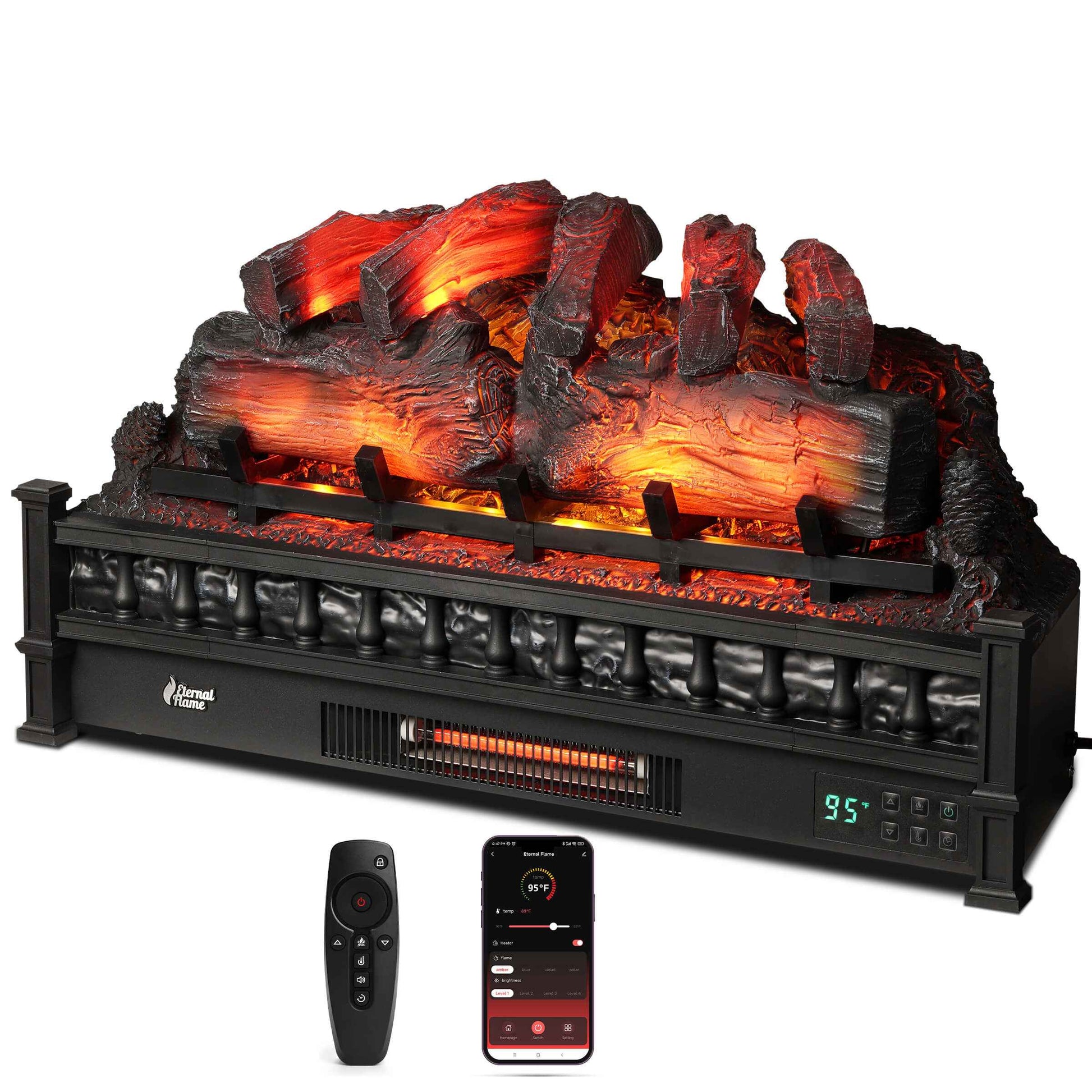 Eternal Flame EF30-PB Electric Fireplace Logs