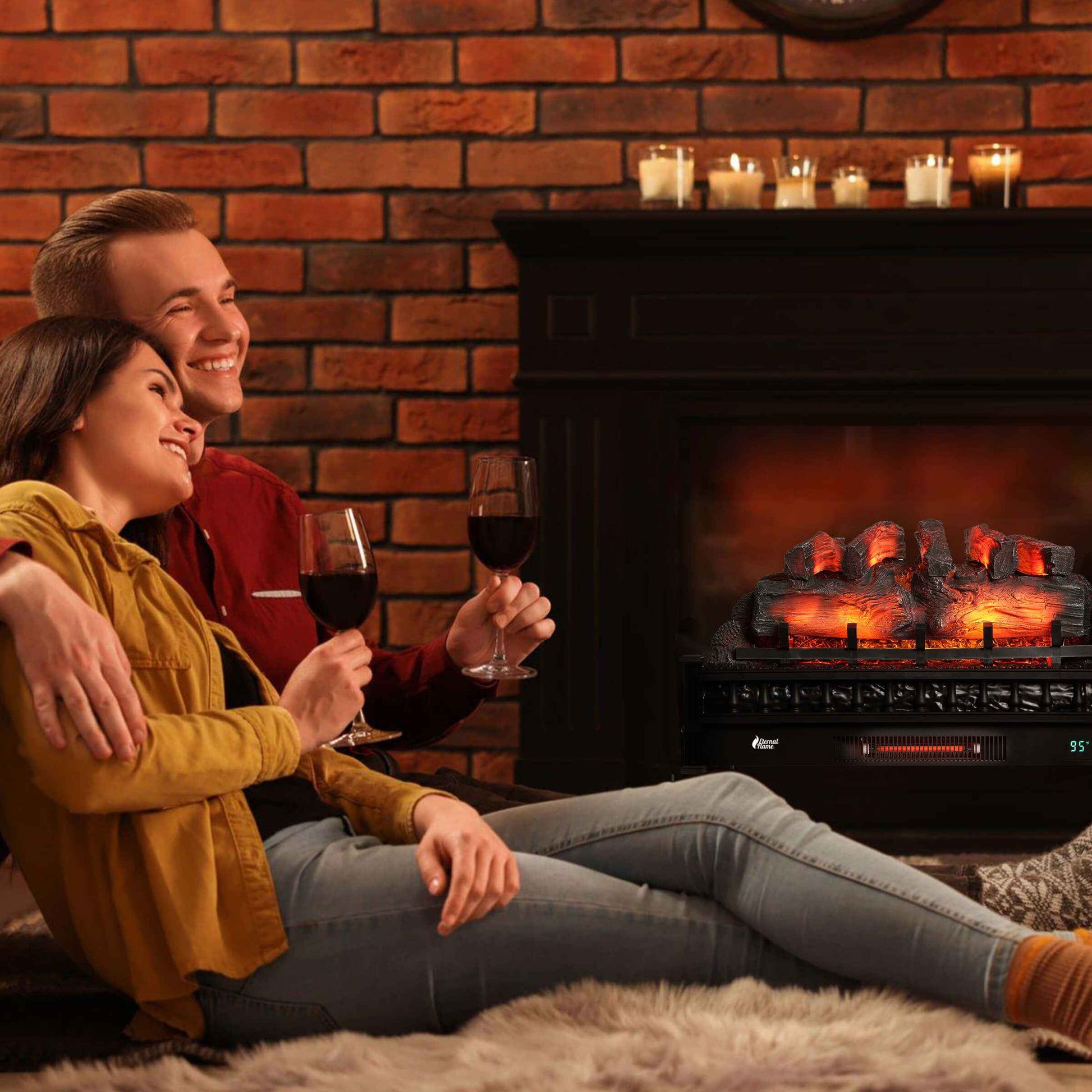 Eternal Flame EF30-PB Electric Fireplace Logs