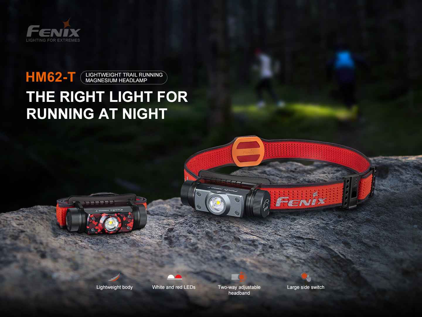 Fenix HM62-T Lightweight Trail Running Headlamp