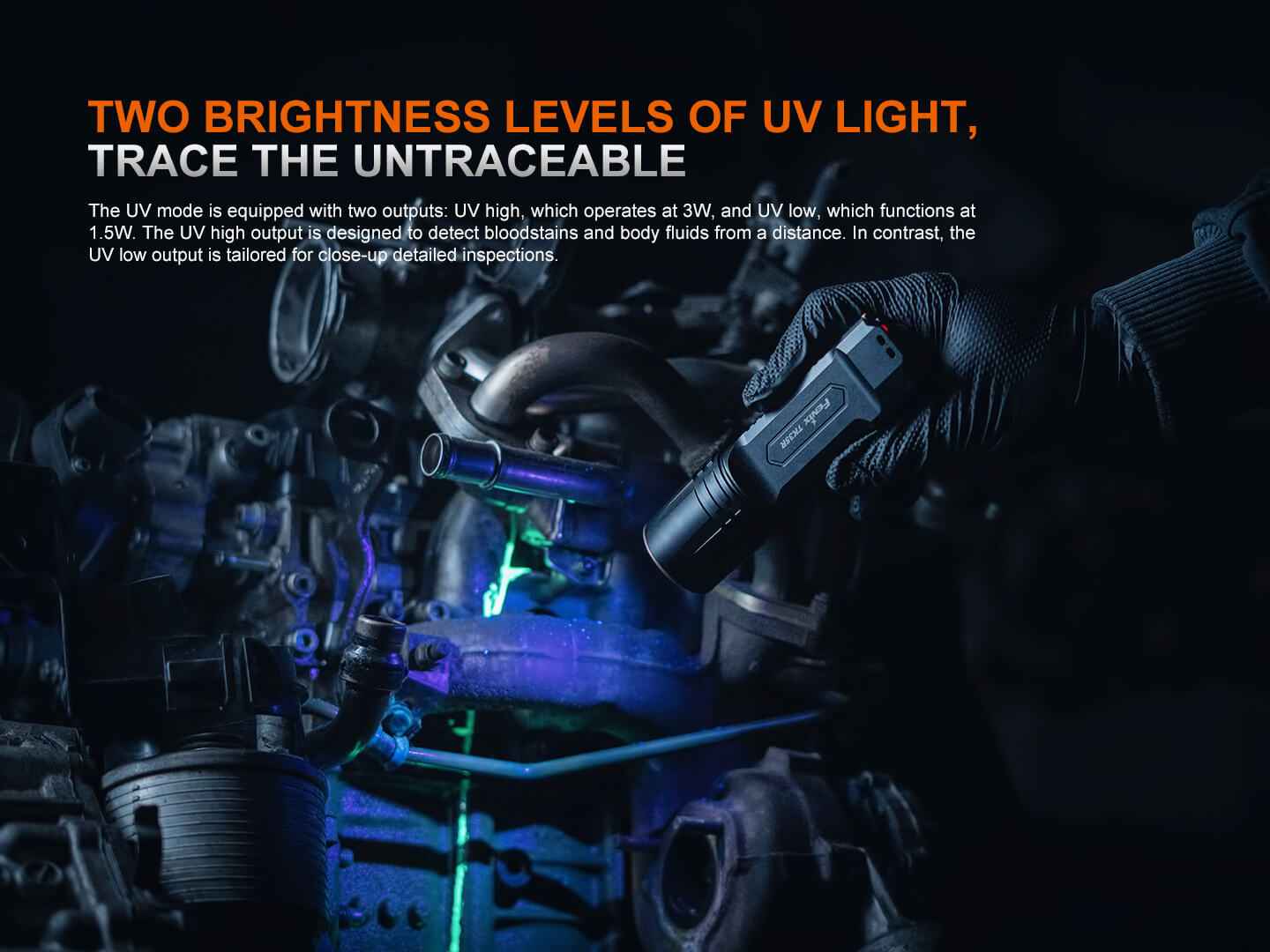 Fenix TK35R Rechargeable High-Performance Tactical Flashlight with UV Output