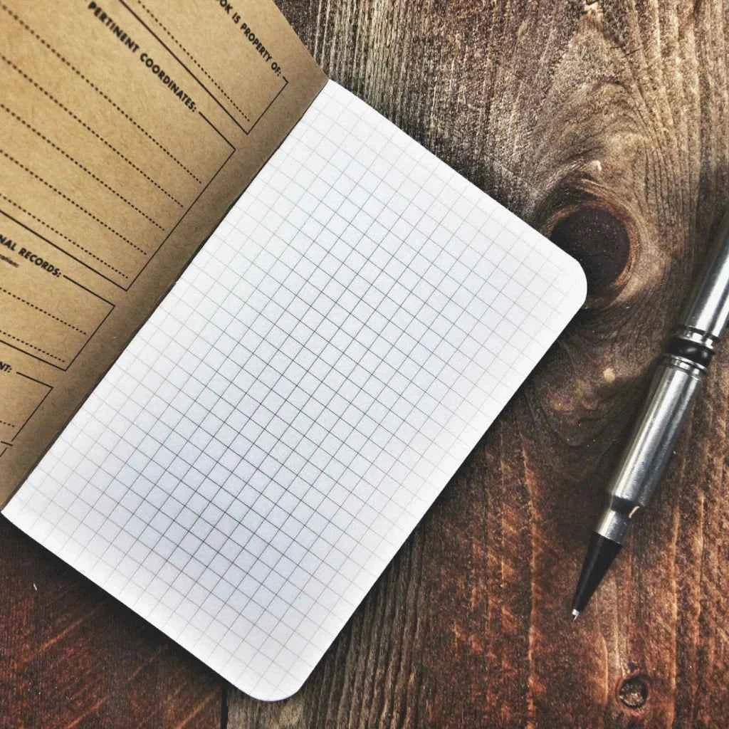 Fieldwork Note Book - Recycled Firefighter - Field Notes Notebook Graph Paper - East Bay ...