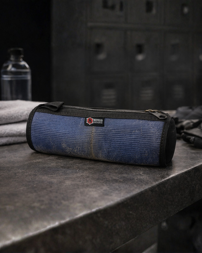Recycled Firefighter Fire Hose Dopp Kit for Travelers