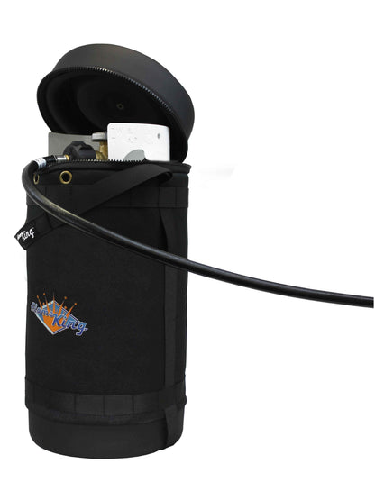 Flame King Propane Gas Hauler Kit 10lb Propane Tank, Adapter Hose and Insulated Protective Carry Case