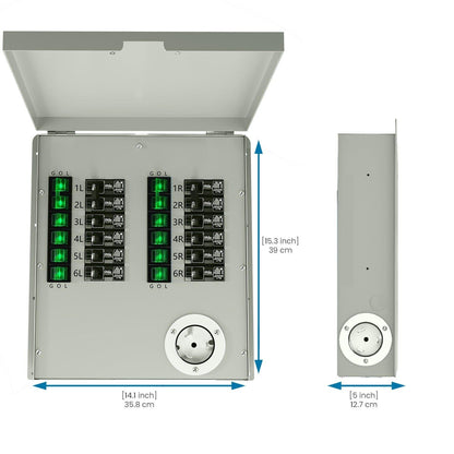 Nature's Generator 12-Circuit 120/240V 50A Non-Automatic Power Transfer Switch - East Bay Industries