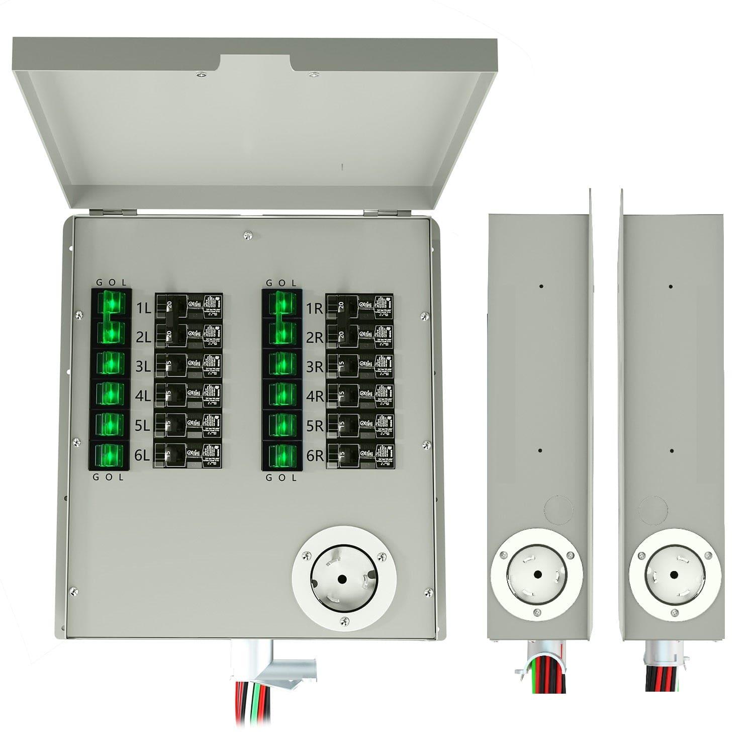 Nature's Generator 12-Circuit 120/240V 50A Non-Automatic Power Transfer Switch - East Bay Industries