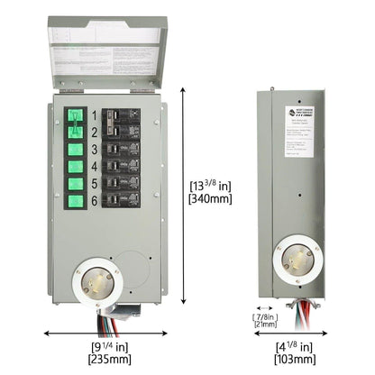 Nature's Generator Powerhouse Power Transfer Switch Kit - East Bay Industries