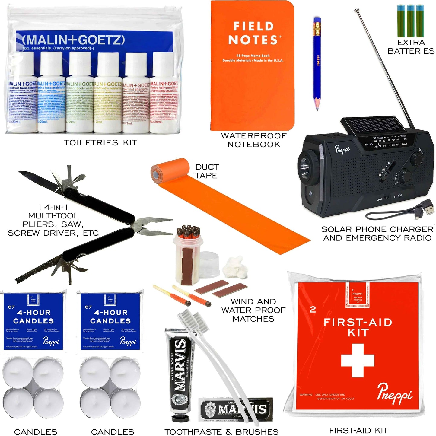 Preppi | The Prepster | Two-Person | 3-Day Emergency Kit Bag - East Bay Industries