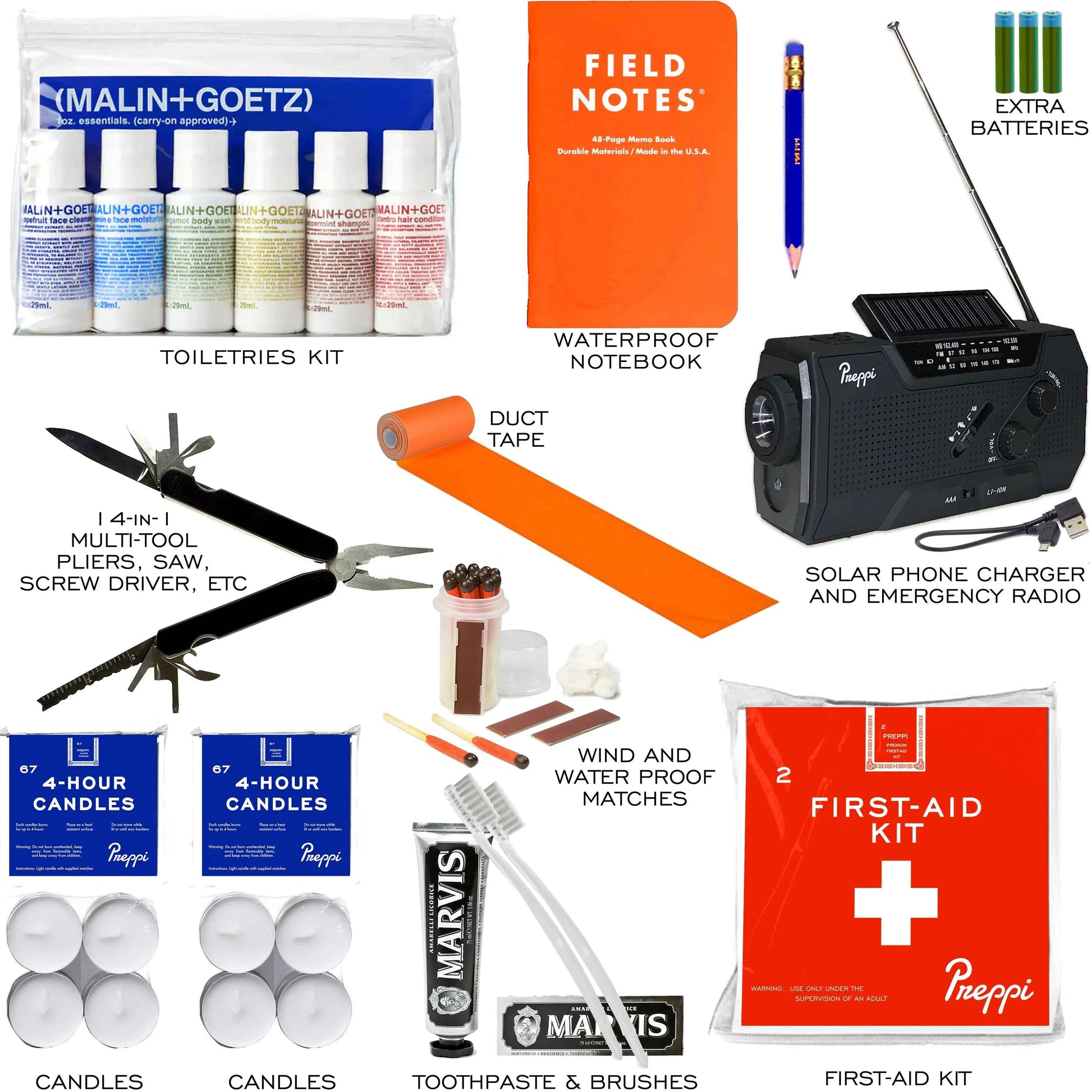 Preppi | The Prepster | Two-Person | 3-Day Emergency Kit Bag - East Bay Industries