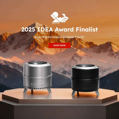 Pluto R19-PG Smokeless Outdoor Fire Pit -  Painted Black