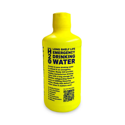 Emergency Drinking Water - Bacteria Free - 20 yr - 1 Liter Bottles - Pallet Quantity (840L)