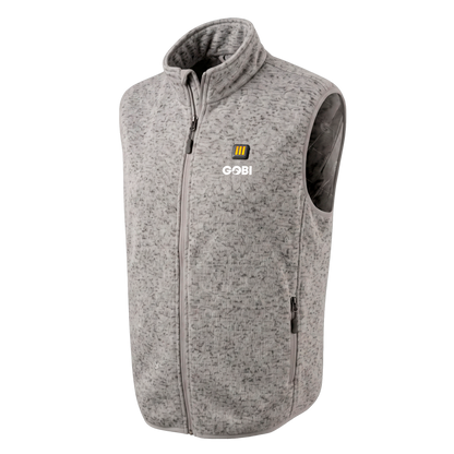 Gobi Heat Sierra Men's Heated Knit Vest with 10,000 mAh Battery