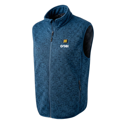 Gobi Heat Sierra Men's Heated Knit Vest with 10,000 mAh Battery
