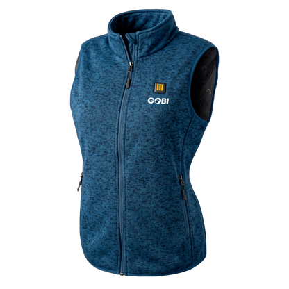Gobi Heat Sierra Women's Heated Knit Vest with 10,000 mAh Battery