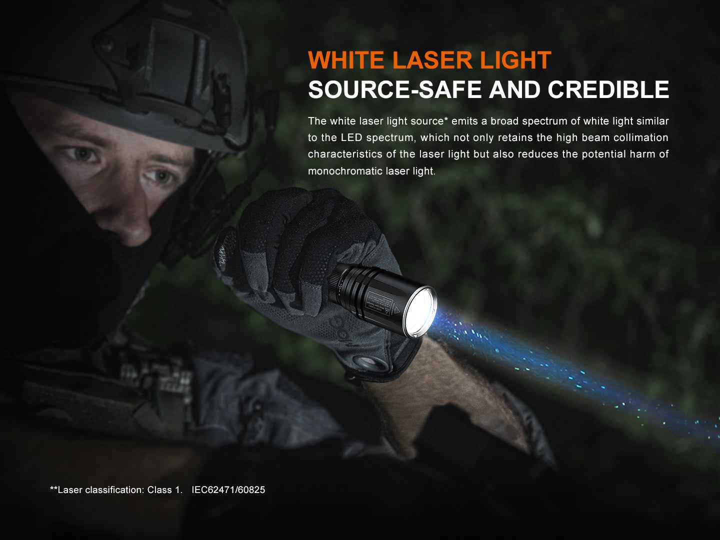 Fenix TK30R Tactical White Laser Rechargeable Flashlight