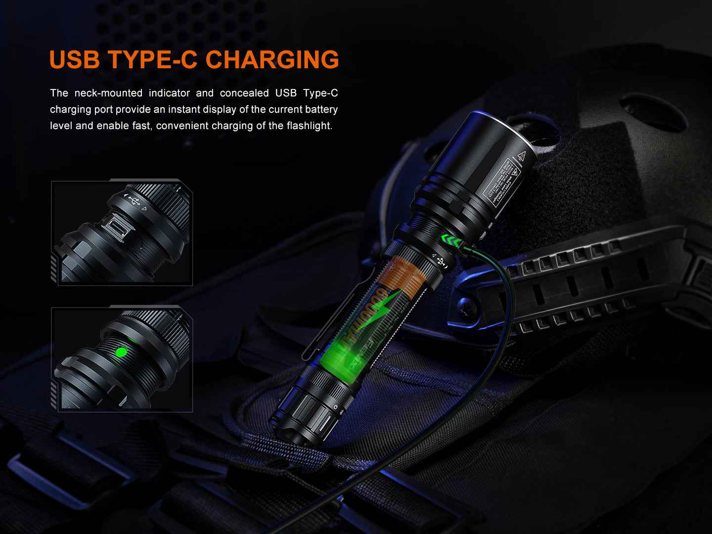 Fenix TK30R Tactical White Laser Rechargeable Flashlight