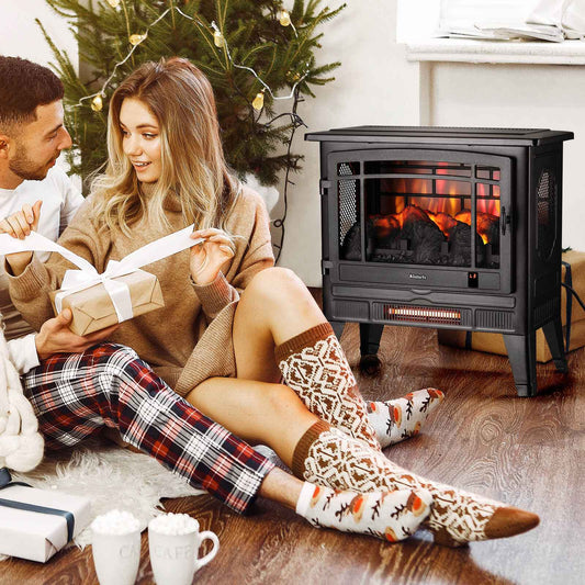 Suburbs TS25 Smart Electric Fireplace Stove Heater, WiFi Enabled