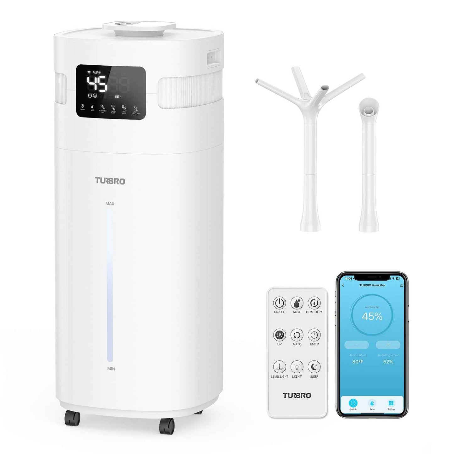 Greenland 5.3Gal Commercial Humidifier for Large Rooms, WiFi Enabled
