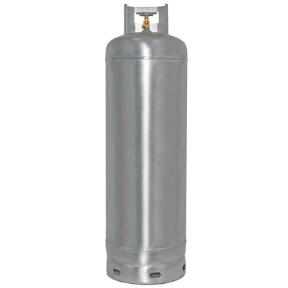 Flame King 100lb Empty Galvanized Propane Tank LP Cylinder with POL Valve