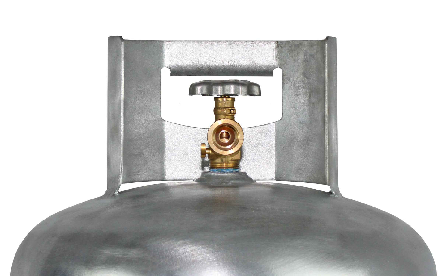 Flame King 100lb Empty Galvanized Propane Tank LP Cylinder with POL Valve
