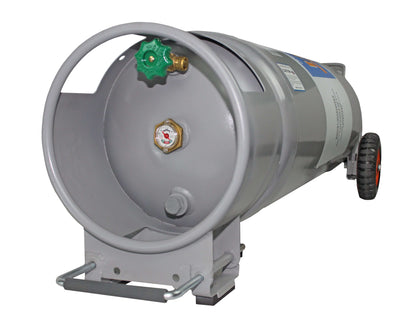 Flame King 100lb Propane Tank with Wheels for Outdoor Use