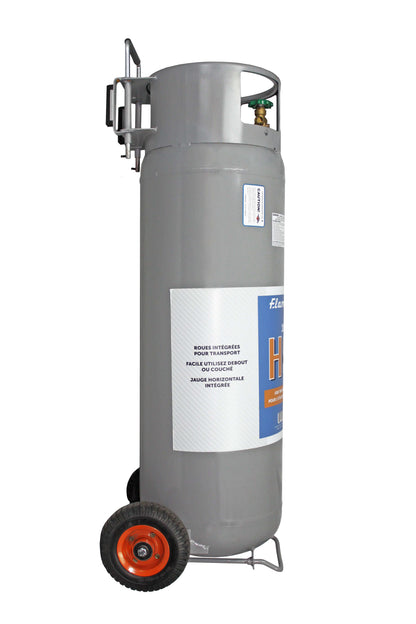 Flame King 100lb Propane Tank with Wheels for Outdoor Use