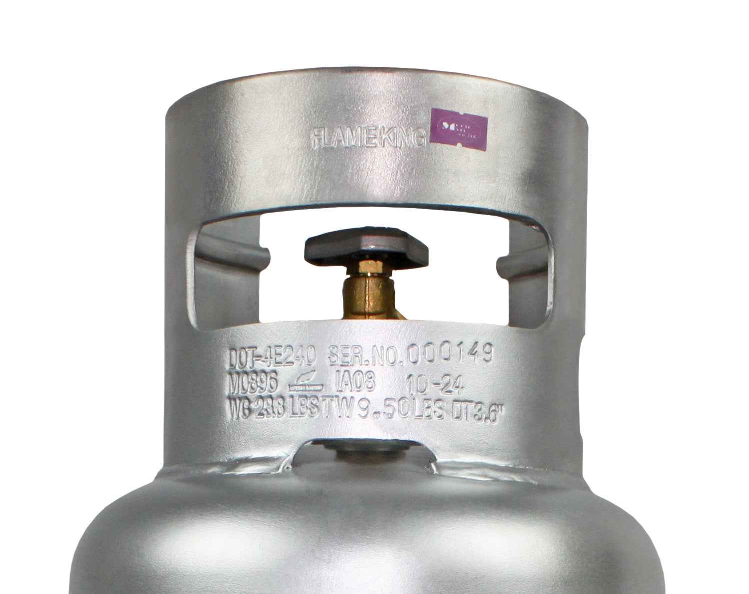 Flame King Lightweight 10lb Aluminum Propane Tank LP Cylinder with OPD