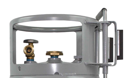 Flame King 20lb Horizontal & Vertical Propane Cylinder Gauge OPD & Wheels