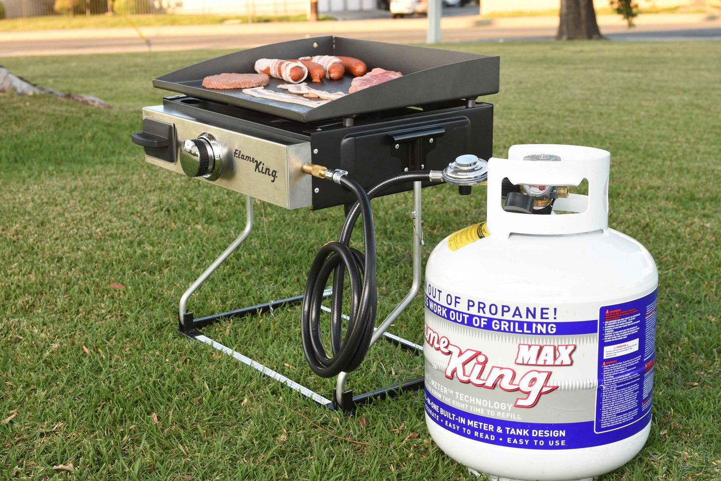Flame King 20lb Propane Tank LP Cylinder with OPD & Gauge