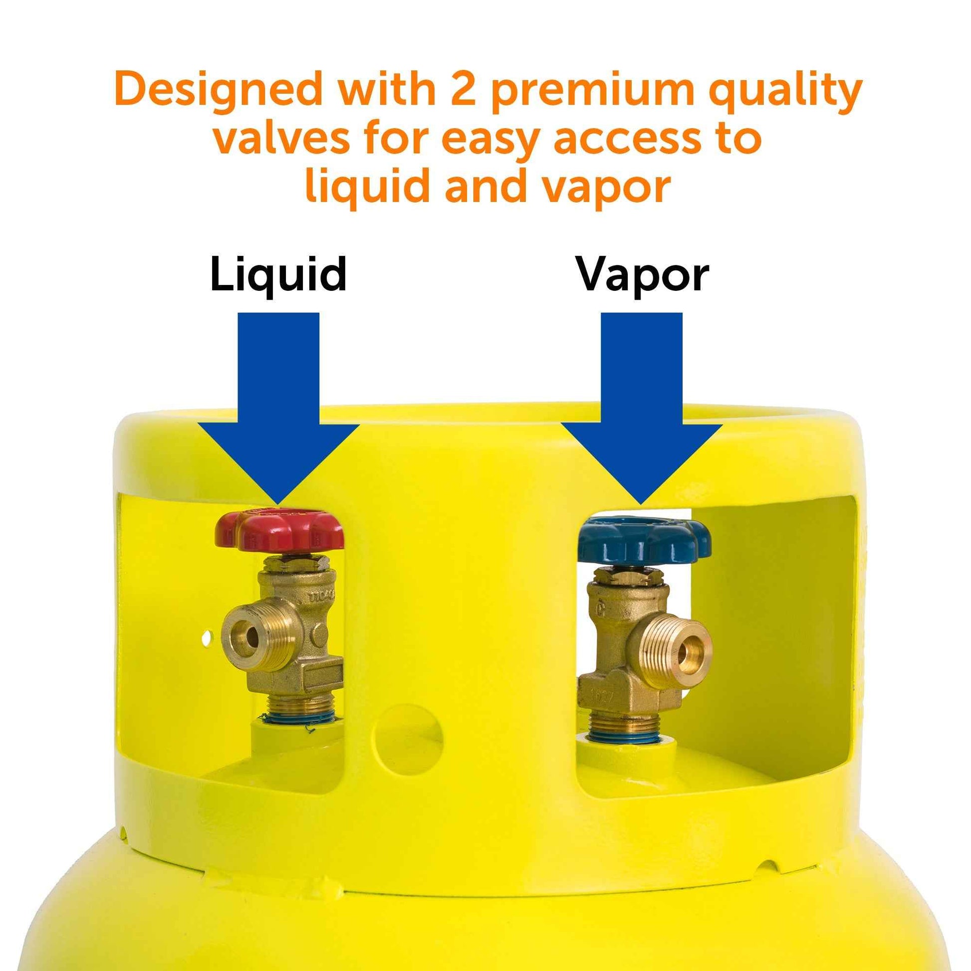 Flame King 239lb Refrigerant Tank Recovery Cylinder 400 PSI For A2L Refrigerants